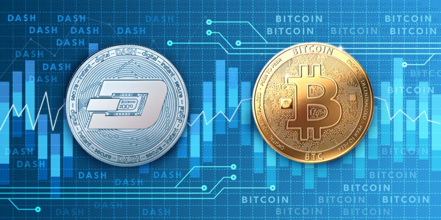 Dash coin and Bitcoin