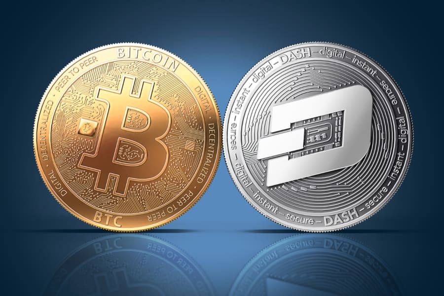 bitcoin and dash coins