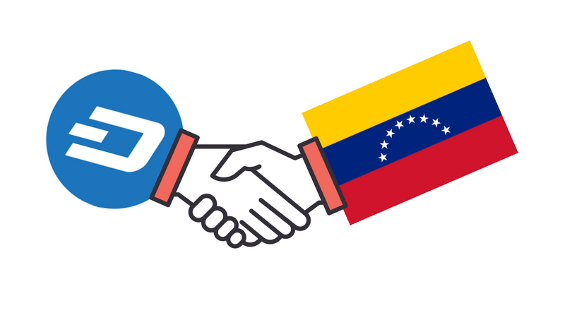 Dash shake hand with Venezuela